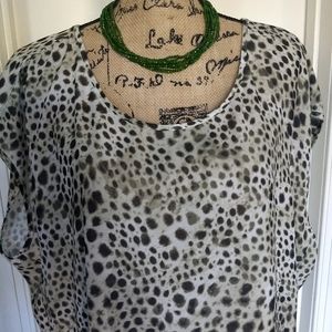 Pretty Green leopard print top✨♥️